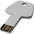 USB stick Key 4GB zilver