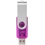 Rotate translucent USB stick 2GB roze