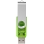 Rotate translucent USB stick 2GB groen