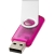 Rotate translucent USB stick 2GB magenta