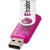 Rotate translucent USB stick 2GB magenta