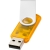 Rotate translucent USB stick 2GB oranje