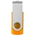 Rotate translucent USB stick 2GB oranje