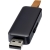 Gleam oplichtende USB flashdrive 8 GB zwart