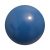 Plastic bal 22 cm - druk op 4 posities blauw