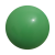 Plastic bal 22 cm - druk op 4 posities groen