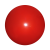 Plastic bal 22 cm - druk op 4 posities rood