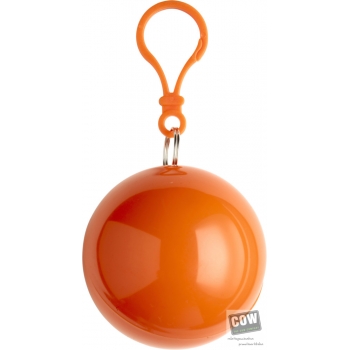 Afbeelding van relatiegeschenk:PVC poncho in een plastic bal met karabijnhaak.