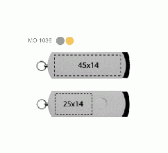 Metalflash USB 1GB bedrukken