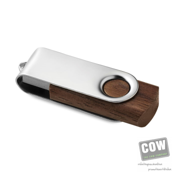 Afbeelding van relatiegeschenk:Turnwoodflash USB stick, houten behuizing     1GB