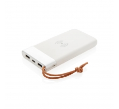 Aria 8.000 mAh powerbank met draadloos opladen bedrukken