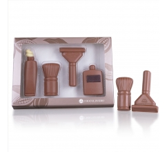 Chocolade scheerset Chocolade figuurtjes bedrukken