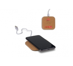 Square cork Wireless charger 5W bedrukken